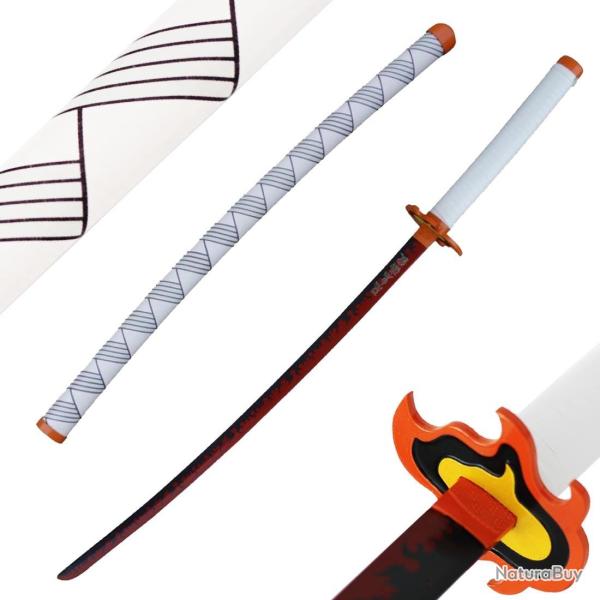 Katana en M�tal Demon Slayer Rengoku Kyojuro - Pilier du Feu
