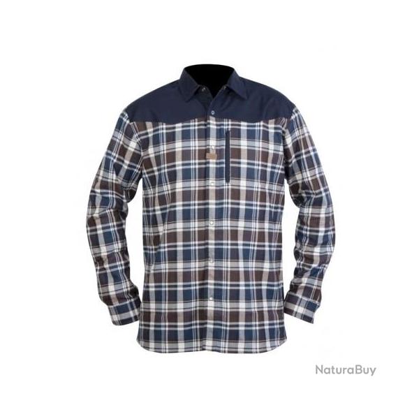 CHEMISE HART OITA BLEU/MARRON