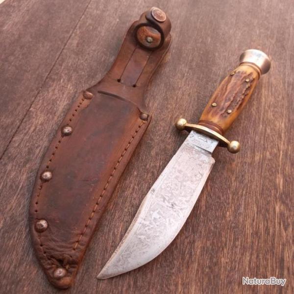 Ancien et Beau Couteau SABATIER avec �tui en cuir