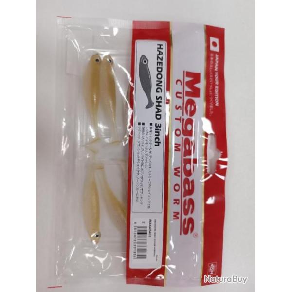 !!! MEGABASS HAZEDONG SHAD 3 inch !!!COLORIS : WAKASAGI