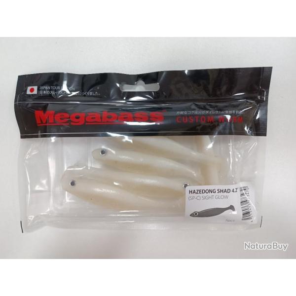 !!! MEGABASS HAZEDONG SHAD 4.2 inch !!!COLORIS : SIGHT GLOW