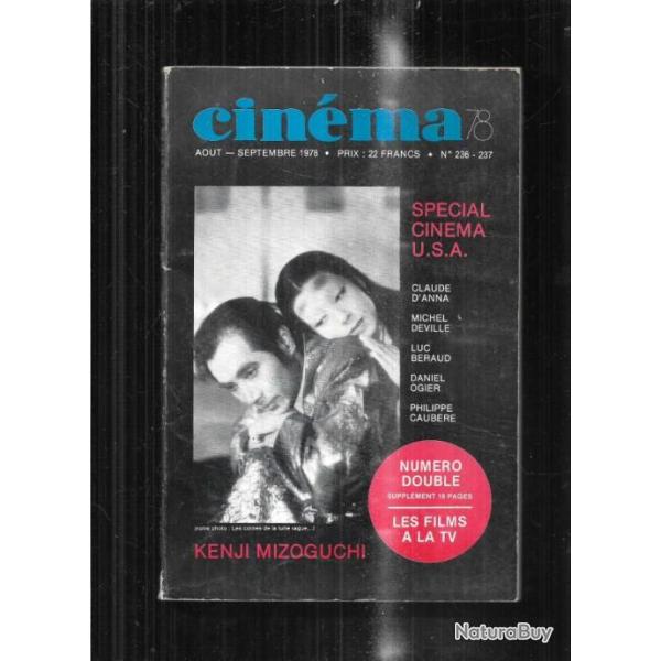 cin�ma 78 nouvelle formule aout-septembre 1978 236-237, sp�cial cin�ma usa, kenji mizoguchi