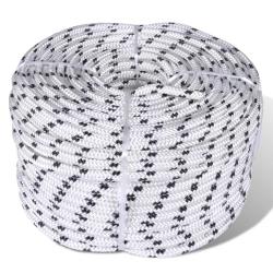 Corde de bateau tress&eacute;e polyester 6 mm 250 m blanc 02_0003382