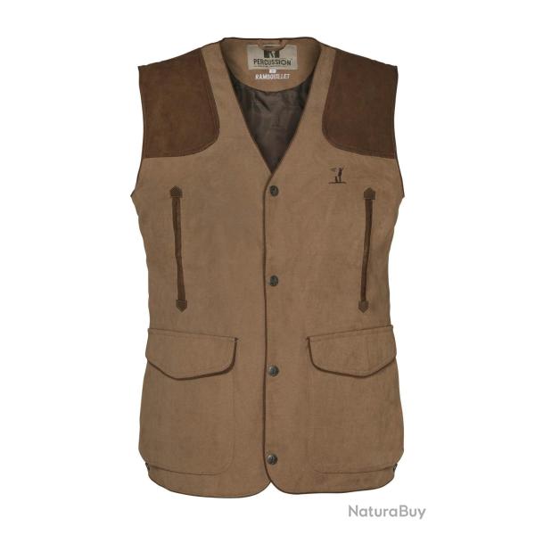 Gilet de chasse Percussion Rambouillet original Marron