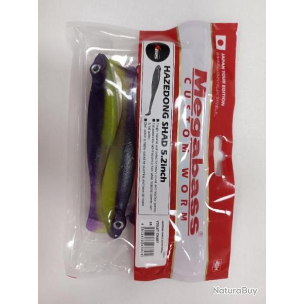 !!! Leurre MEGABASS HAZEDONG SHAD 5.2 INCH !!! COLORIS : VIOLET CHART