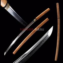 Katanas shirasaya T10 Option Bo-Hi & lame affin&eacute;. Sabre japonais avec vrai hamon - Saya en bois de R