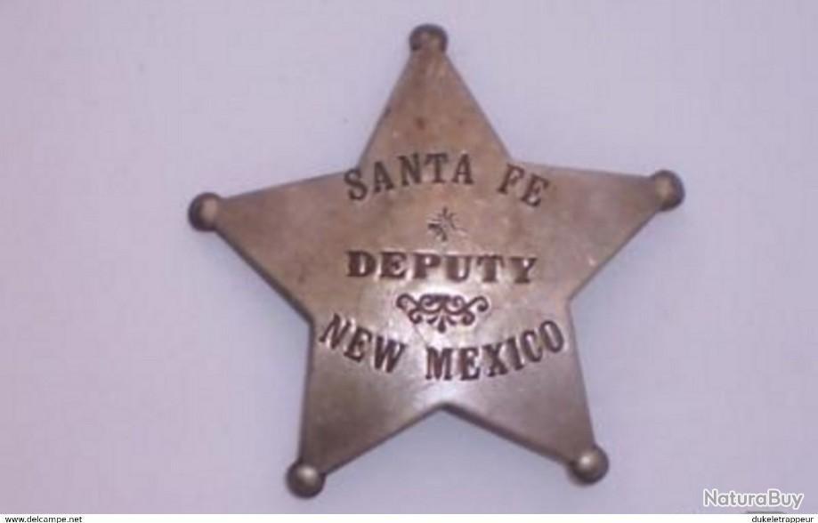 Badge étoile De Marshall En Métal – Reproduction Denix – 7x9 Cm – Costume Western Ou Collection