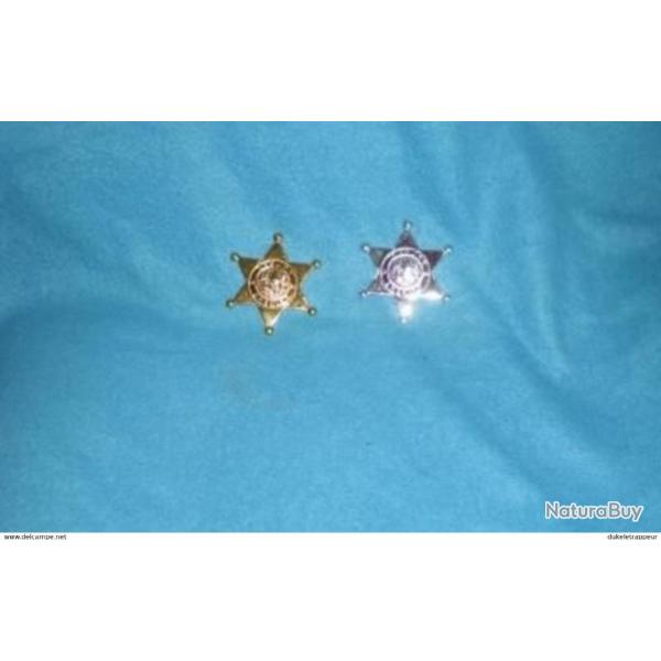 Badge plastique , �toile de SHERIFF enfant !