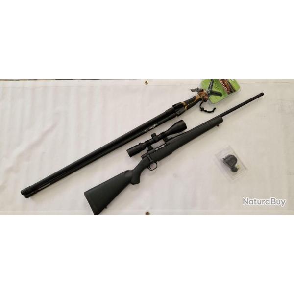 Pack chevreuil : carabine MOSSBERG cal 30.06 + lunette + canne de pirsh + appeau + fourreau