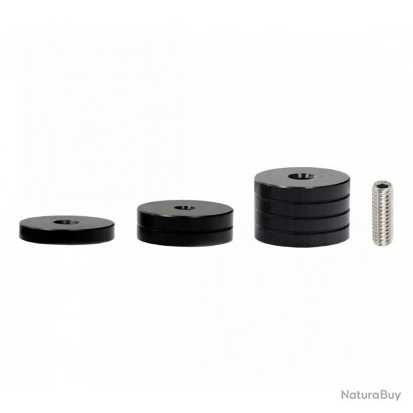 WOOOOOJACK - Kit Masse Disque Acier Noir 7oz 1/4