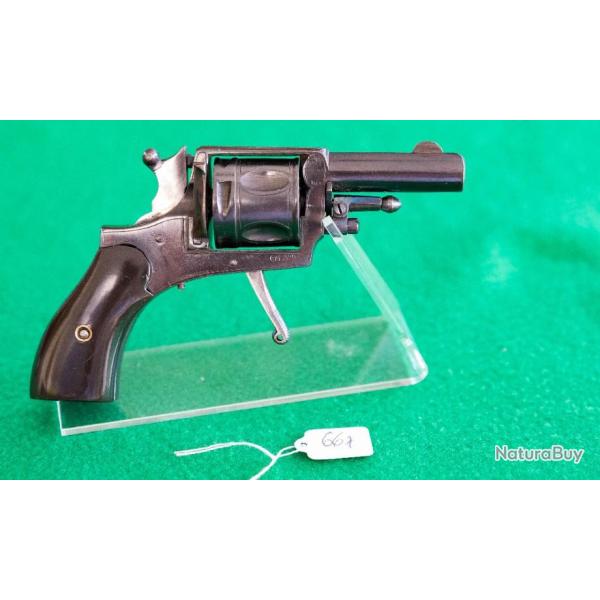 ETAT NEUF   REVOLVER ARTISANAL BELGE SIGNE CACHOIR A BRUXELLES  CAL 320, REF 667