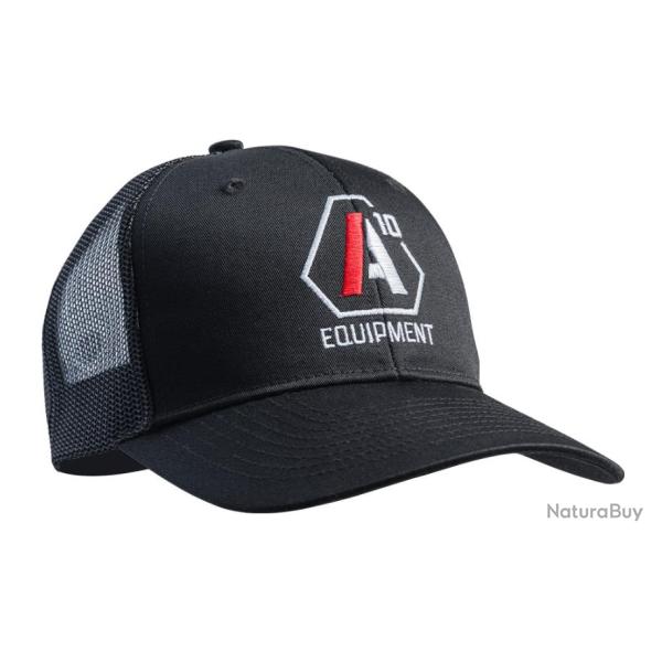 Casquette snapback A10 noir logo blanc / rouge