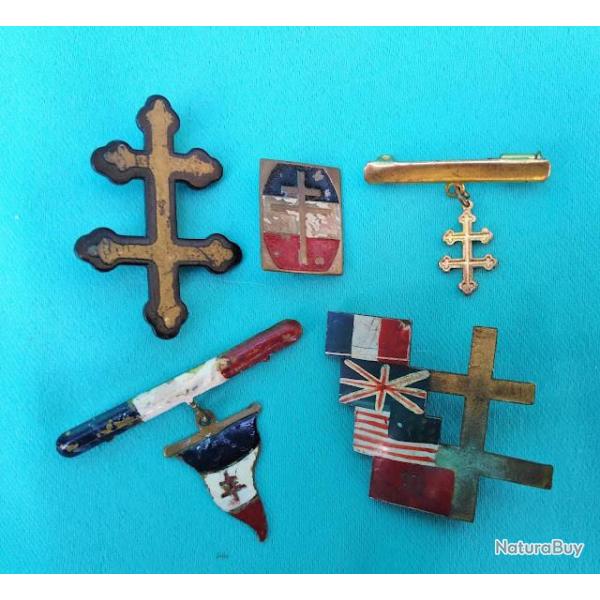Lot d'insignes lib�ration