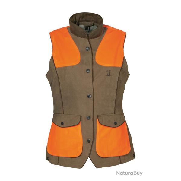 Gilet de chasse Femme Percussion Rambouillet original Haute visibilit�