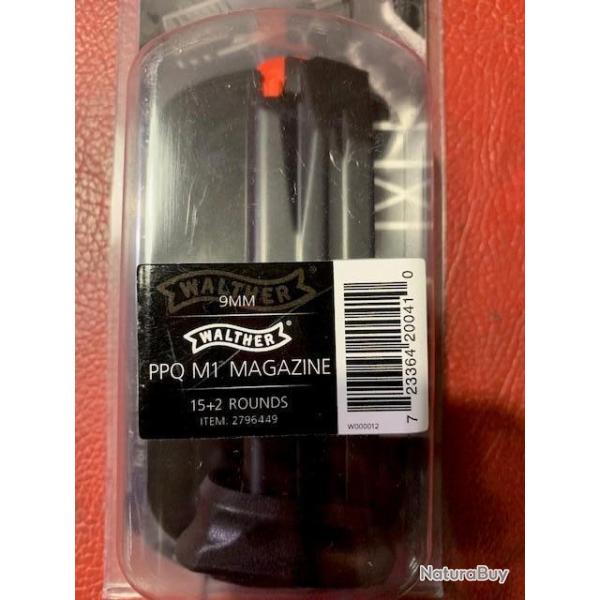 CHARGEUR WALTHER PPQ M1 CAL 9X19 15+2