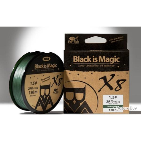 Tresse Bim Tackle Black is Magic Mossgreen 130m Mossgreen 0.28 20.4kg