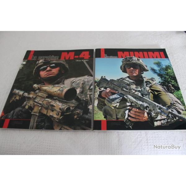 La carabine M-4 et la mitrailleuse MINIMI