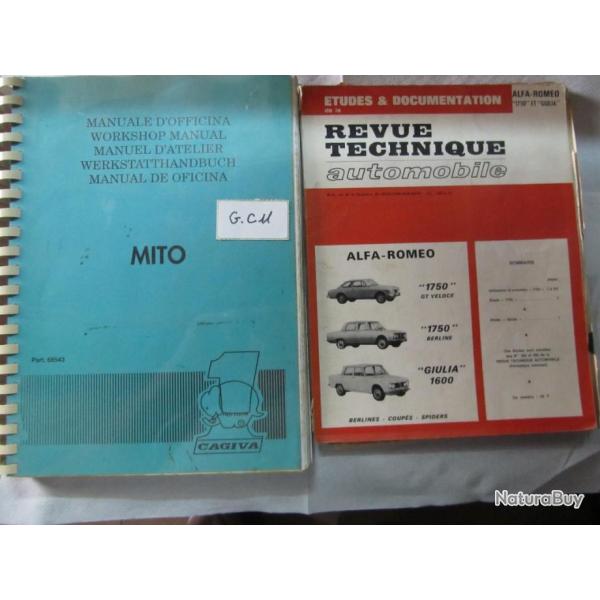MANUEL MILITAIRE ATELIER CAGIVA +  RTA ALPHA ROMEO 1300_1750_2000 -GC11