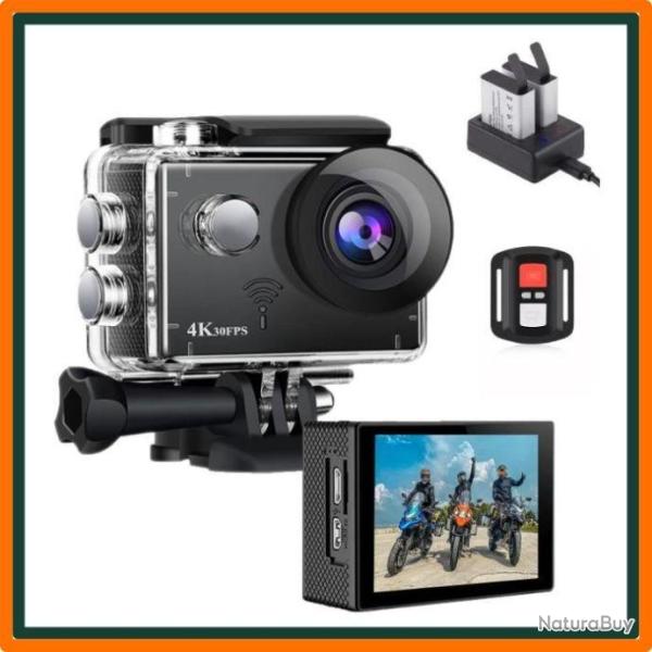 Cam�ra Sport 4K 30FPS - Noir - Livraison rapide
