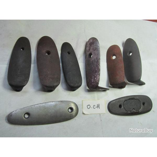 LOT DE 8 PLAQUES DE COUCHE DE FUSIL DIVERS - OC11
