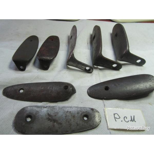 LOT DE 8 PLAQUES DE COUCHE DE FUSIL DIVERS - PC11
