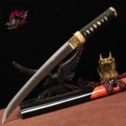 Tanto japonais lame en 1095 Hamon v&eacute;ritable tremp&eacute; &agrave; l'agile.