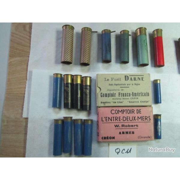 LOT DE 16 ETUITS inertes VIDENT DE CHASSES DIVERS + 2 BOITES VIDENT - QC11