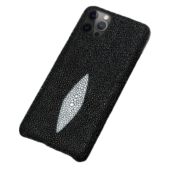 Coque Luxe iPhone Cuir Raie Stingray Galuchat-Au Choix-iPhone 14 20260729082521