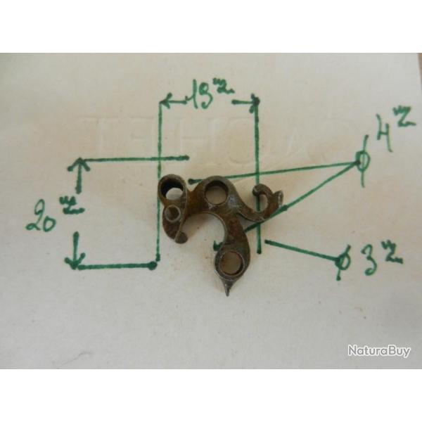 pi�ce d�tach�e noix de d�tente d'arme ancienne silex et percussion