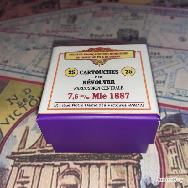 7,5 mm Nagant Su�dois 1887: AU CHOIX; Reproduction boite munitions (vide) SFM 10812396