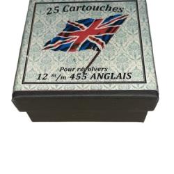 12 mm 455 Anglais ou 455 British: Reproduction boite munitions (vide) HB 10812440