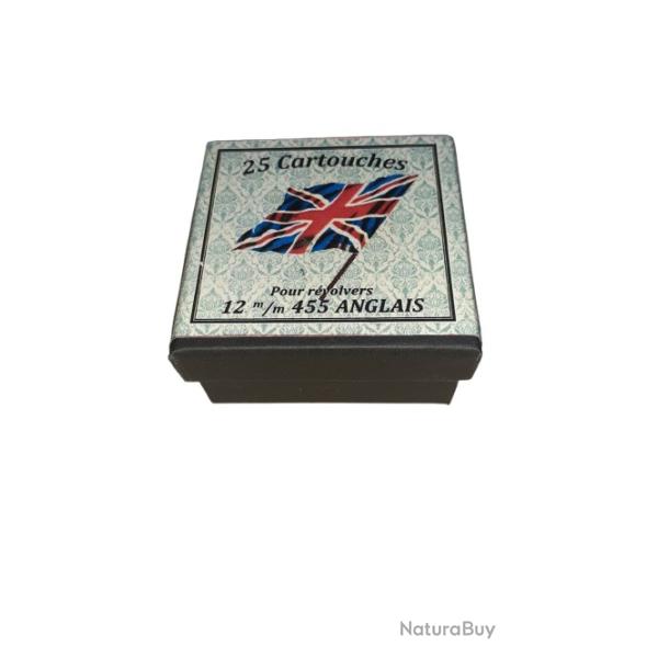 12 mm 455 Anglais ou 455 British: Reproduction boite munitions (vide) HB 10812440