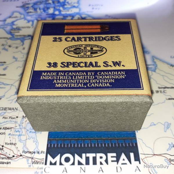 38 SW Sp�cial (CIL Dominion): AU CHOIX; Reproduction boite munitions (vide) CIL 10812459
