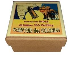455 Webley: Reproduction boite munitions (vide) CoCo 10812508