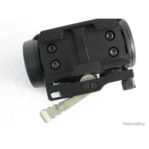 Montage pour Aimpoint Micro H1 ou H2 pour rail Weaver, amovible, avec cran de s�curit� de fermeture
