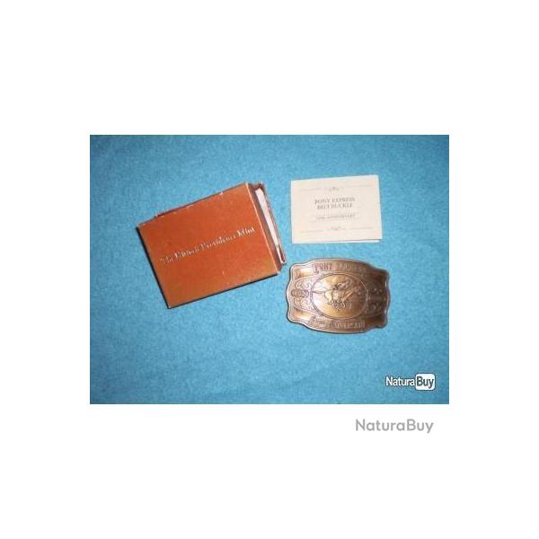 Boucle de ceinture "Pony Express" num�rot�e .Collection !
