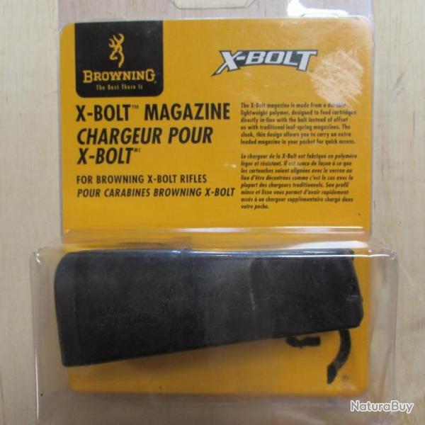 Chargeur pour carabines browning X-BOLT long action standard cal 25-06, 270 Win, 280 Rem et 30-06