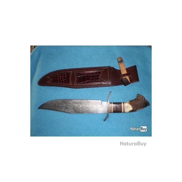 Couteau Bowie Artisanal ! Collection, Far West, Cowboy, Trade, Reconstitution ...