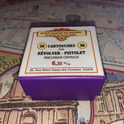 6,35 mm / 25 ACP (St&eacute; Fran. Munitions): Reproduction boite cartouches (vide) collection SFM 10813697