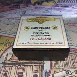 12 mm Galand: AU CHOIX; Reproduction boite munitions (vide) SFM 10813746
