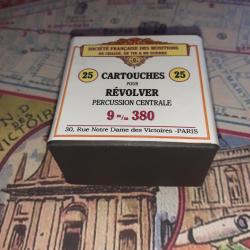 9 mm 380: AU CHOIX; Reproduction boite munitions (vide) SFM 10813836