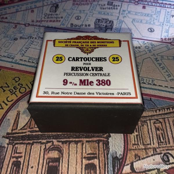 9 mm 380 (St� Fran�aise Munitions): Reproduction boite cartouches (vide) collection SFM 10813836