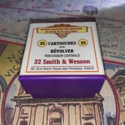 32 Short SW (St&eacute; Fran. des Munitions): Reproduction boite cartouches (vide) collection SFM 10813918