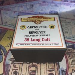 38 Long Colt (St&eacute; Fran&ccedil;aise Munitions): Reproduction boite cartouches (vide) collection SFM 10813948