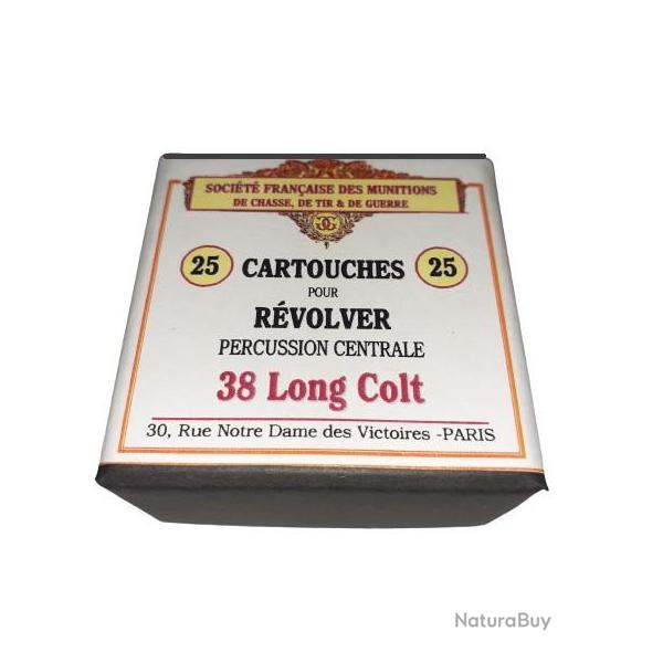 38 Long Colt: Reproduction boite cartouches (vide) SOCIETE FRANCAISE des MUNITIONS 10813948