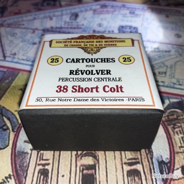38 Short Colt (St� Fran�aise des Munitions): Reproduction boite cartouches (vide) SFM 10813960