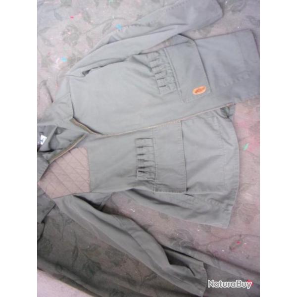 veste de chasse kakie