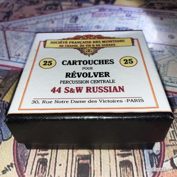 44 Russian SW (Soci�t� Fran�aise des Munitions): Reproduction boite cartouches (vide) SFM 10815585
