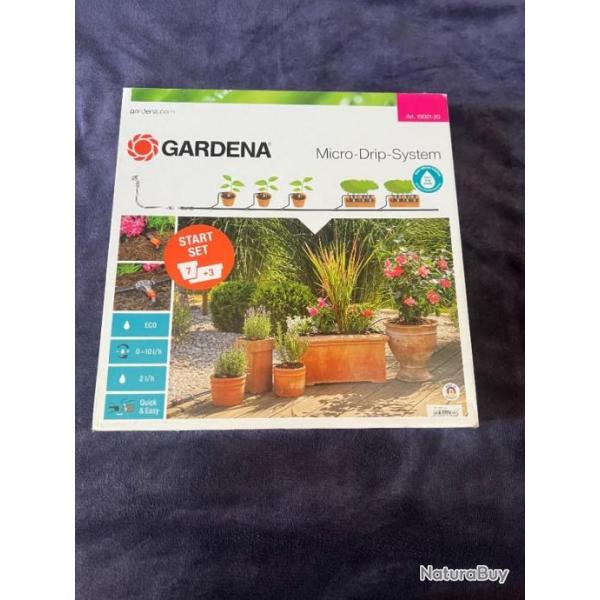 GARDENA Kit arrosage goutte a goutte plantes en pots M Micro-Drip� 7 pots et 3 jardini�res 13001-20