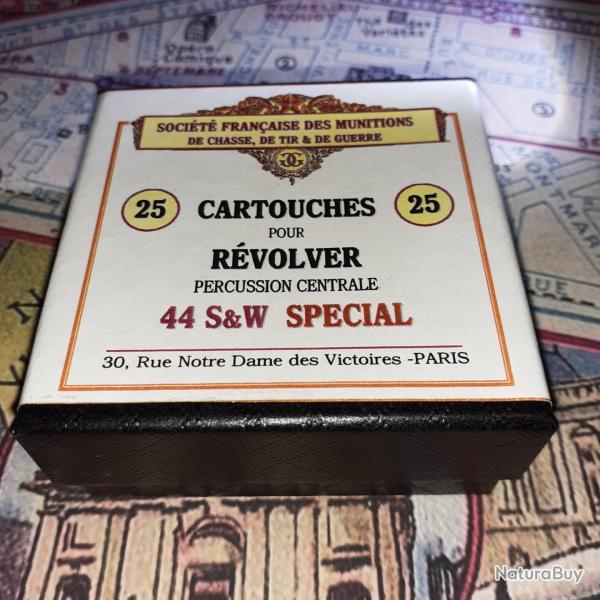 44 SW Sp�cial (St� Fran. Munitions): Reproduction boite cartouches (vide) collection SFM 10815601